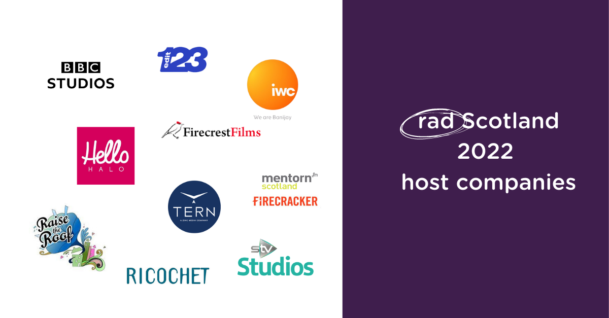 rad Scotland 2022 host companies with logos