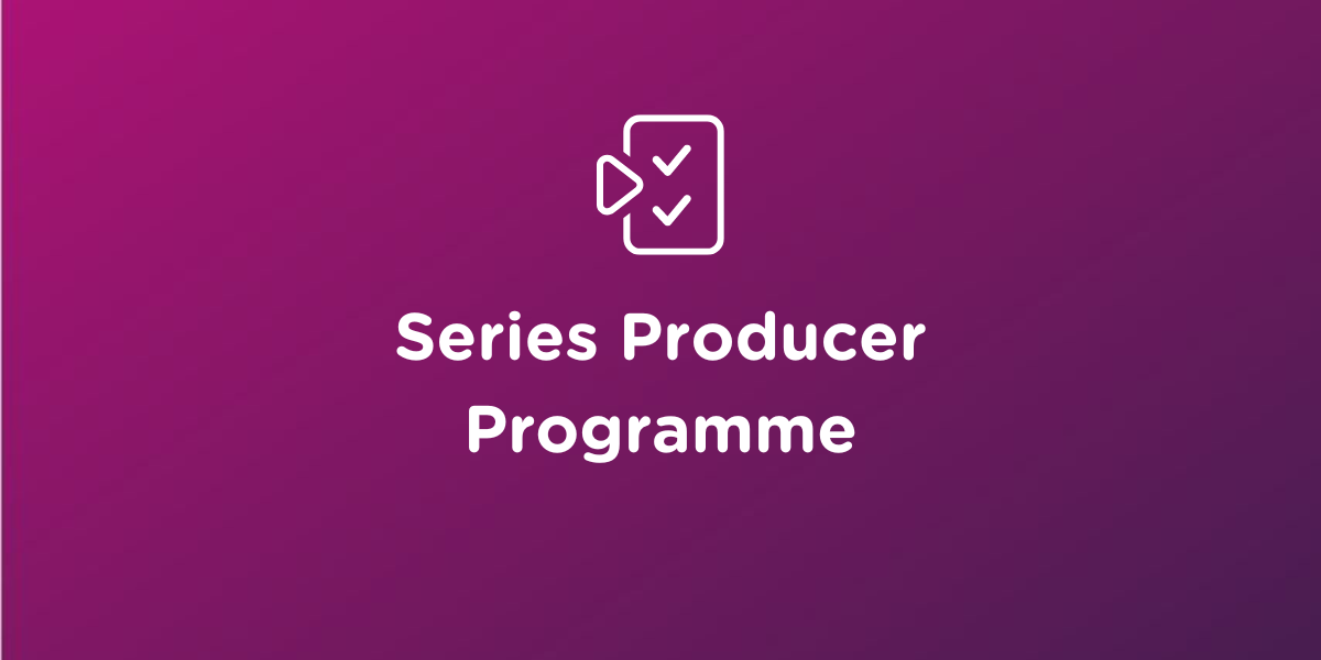 Series Producer Programme logo on purple background